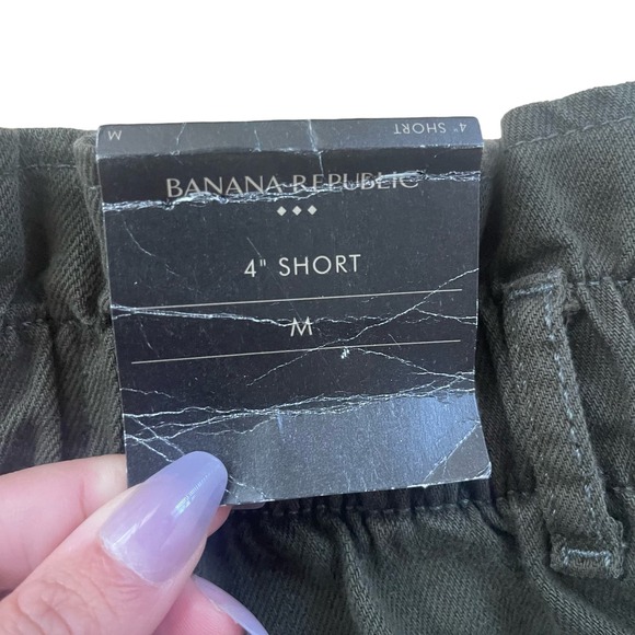 Banana Republic UTILITY TIE-WAIST SHORT 4 INCH Green Women’s Medium - Picture 5 of 5